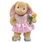 Pawlette™ Bunny Plush Sequin Dress Gift Set with Bouquet - Build-A-Bear Workshop®