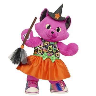 Midnight Glow Kitty Soft Toy Halloween Witch Gift Set