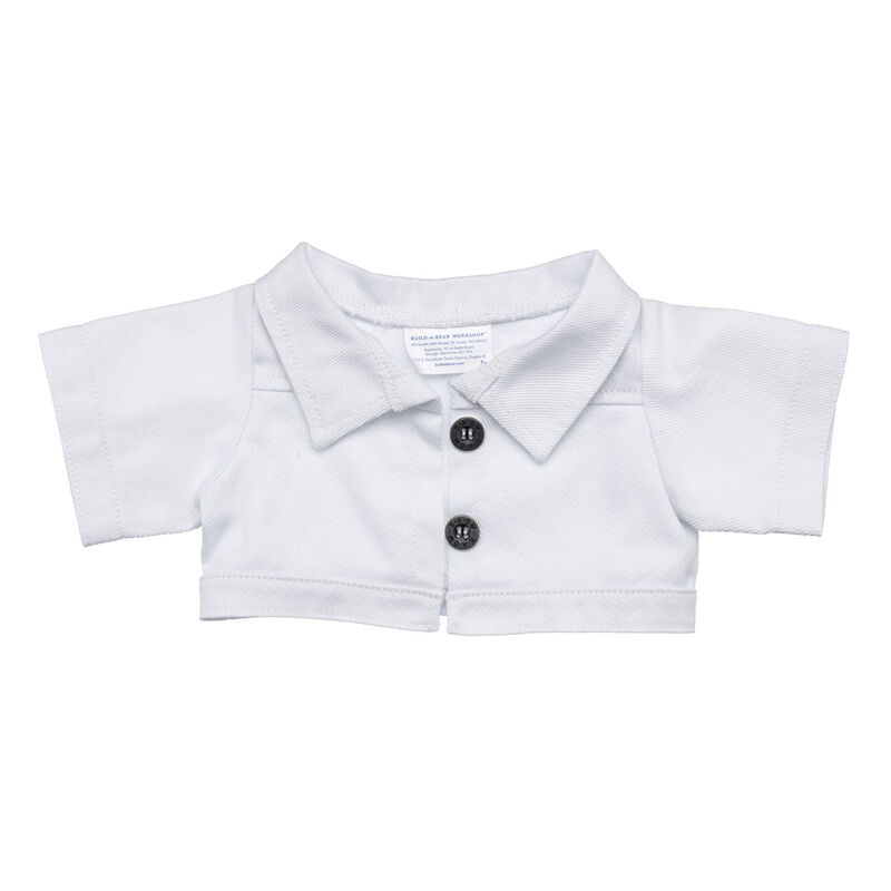 White Denim Jean Jacket by Build-A-Bear