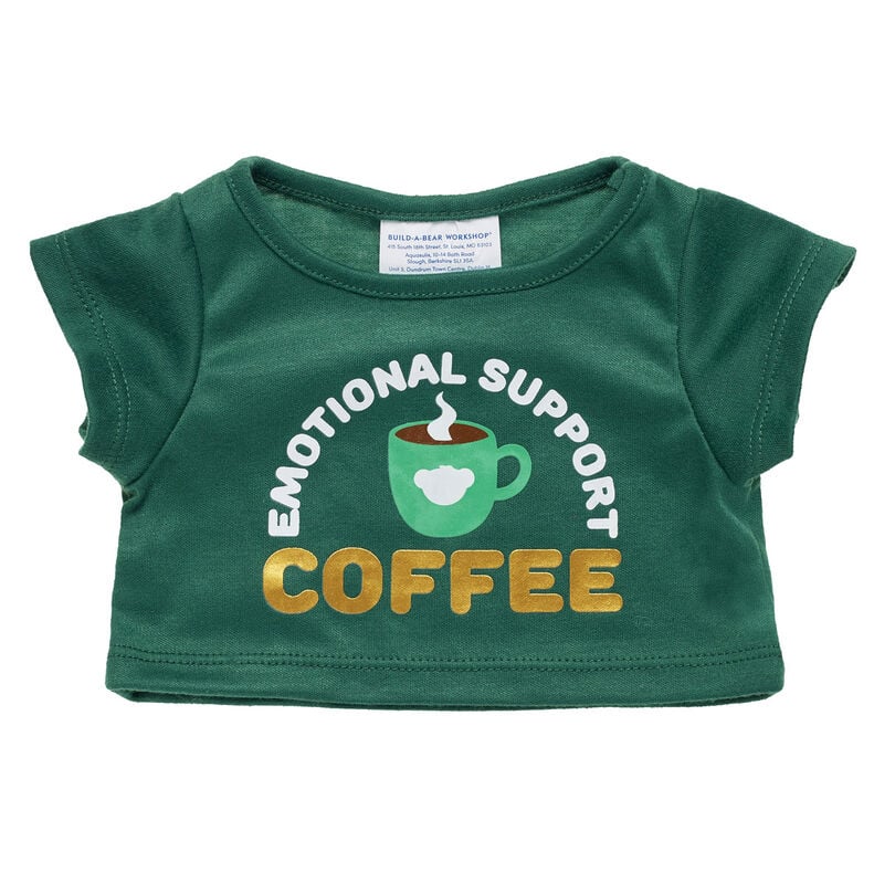 Online Exclusive Emotional Support Coffee T-Shirt for Plush Toys - Build-A-Bear Workshop®