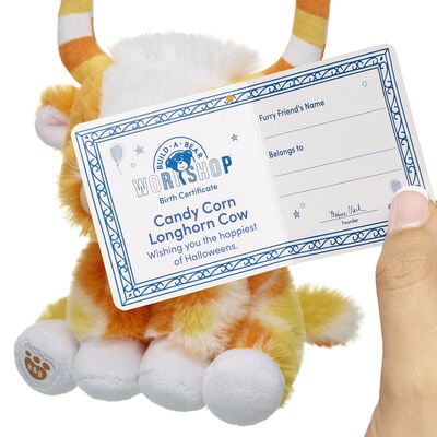 Build-A-Bear Mini Beans® Candy Corn Highland Cow Soft Toy