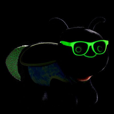 Lightning Bug Soft Toy Glow in the Dark Gift Set with Sunglasses