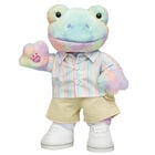 Rainbow Clouds Frog Soft Toy Stripes Gift Set