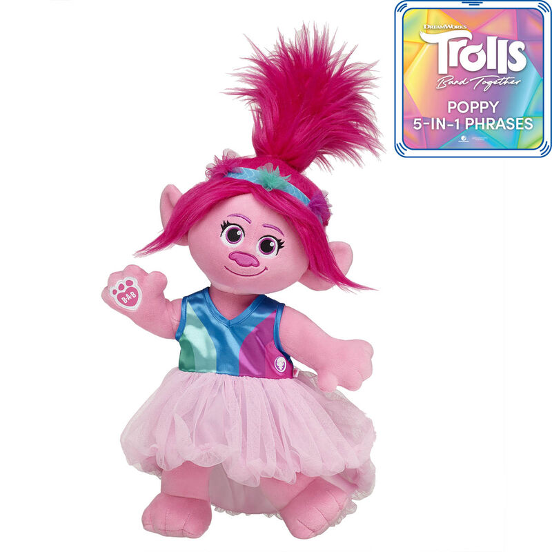 DreamWorks Trolls Stuffed Animals Poppy Gift Set with Sound BuildABear®