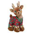 Glisten and the Merry Mission Santa's Reindeer Plush with Red Sleeper & Slippers - Build-A-Bear Workshop