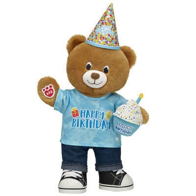 Birthday Treat Teddy Bear Blue Party Gift Set 