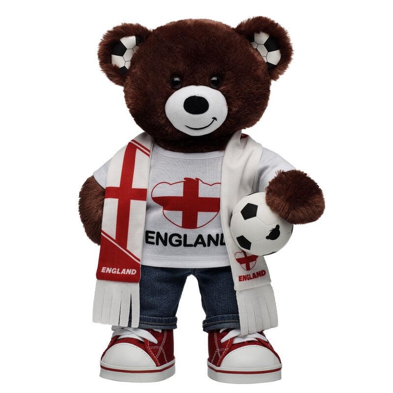 Let's Goal Bear England Gift Set plush by Build-A-Bear