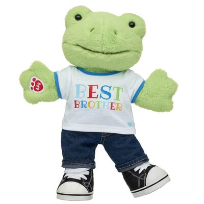 Spring Green Frog Soft Toy "Best Brother" Gift Set