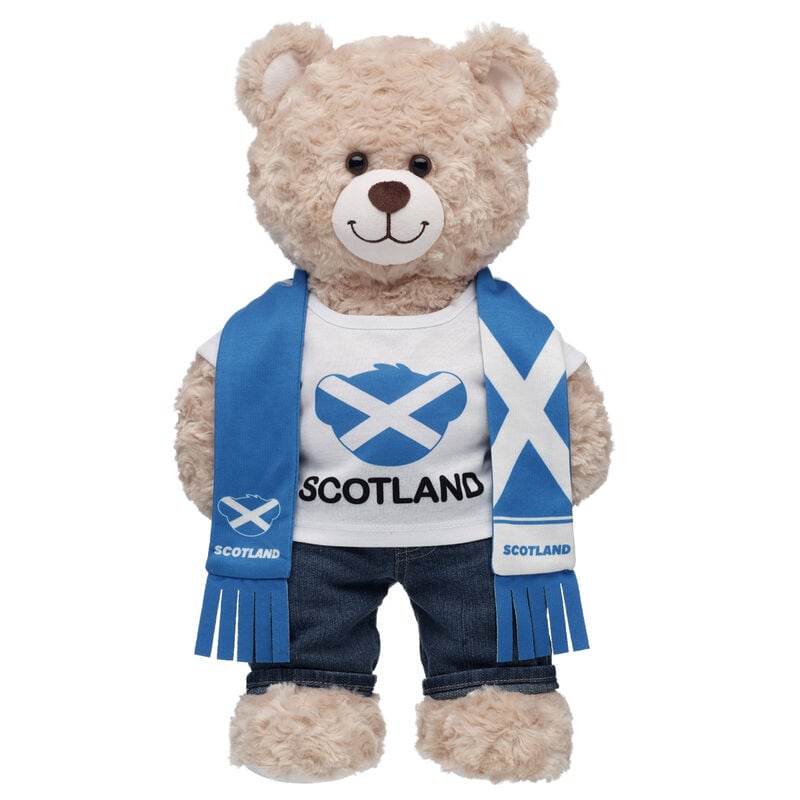 Scotland Scarf and T-Shirt Set by Build-A-Bear