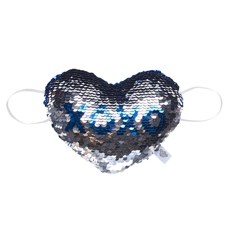 Sequin Stuffed Animal Heart Plush Wrist Accessory