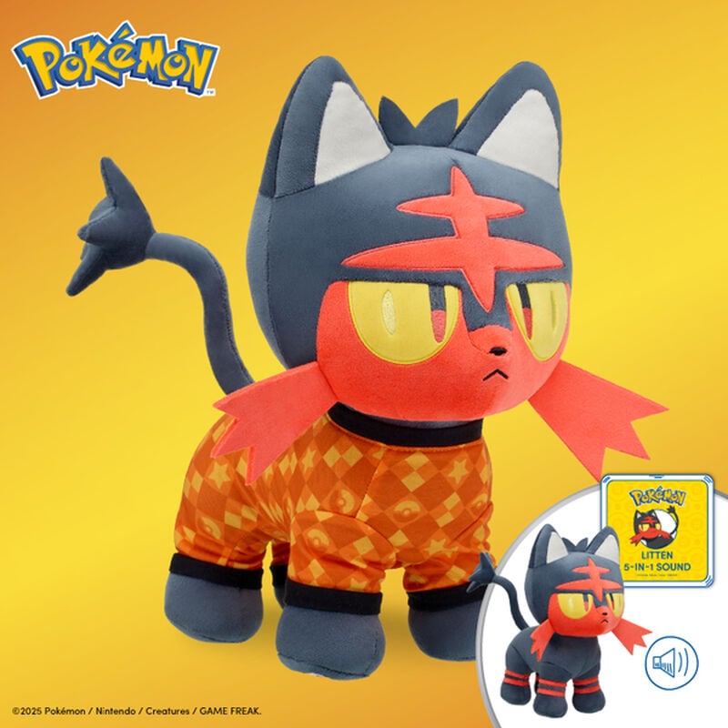 Pok&eacute;mon Litten Plush Bundle - Build-A-Bear Workshop&reg;