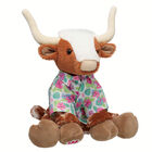 Longhorn Cow Stuffed Animal Tropical Gift Set plush by Build-A-Bear
