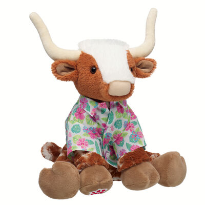 Highland Cow Soft Toy Tropical Gift Set