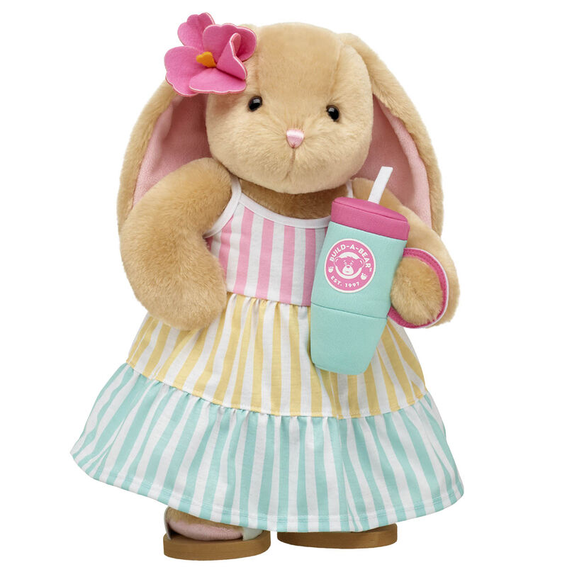 Pawlette&trade; Bunny Plush Summer Dress Gift Set with Tumbler - Build-A-Bear Workshop&reg;
