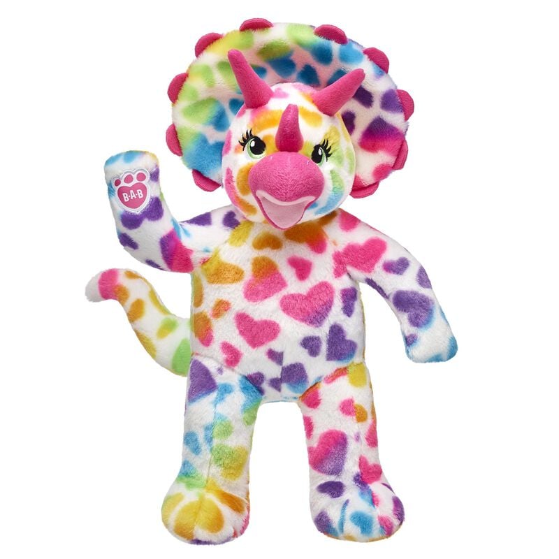 Rainbow Hearts Triceratops