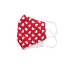 Adult-Size Red Hearts Face Mask
