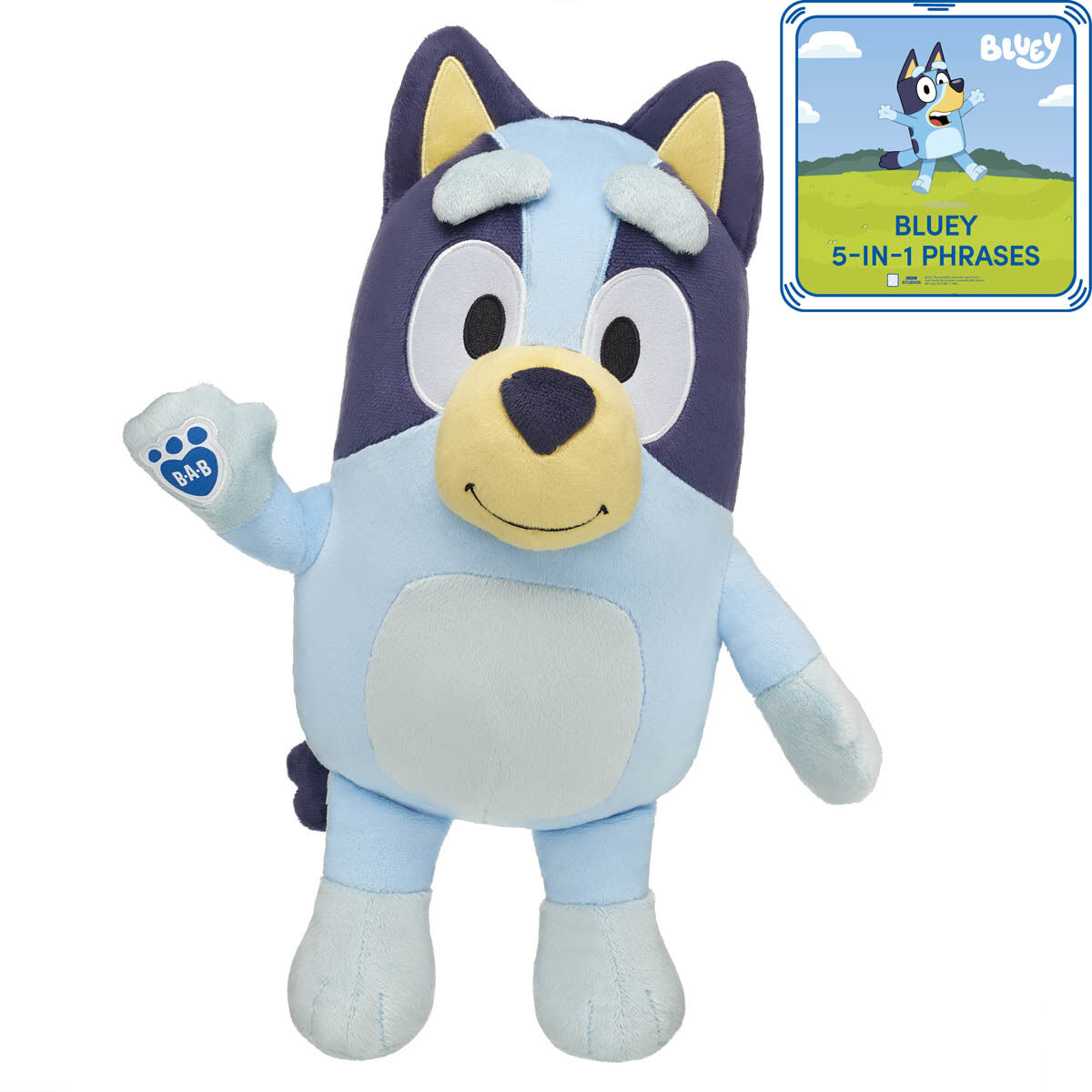 Bluey Plush Puppy with 5 in 1 Phrases