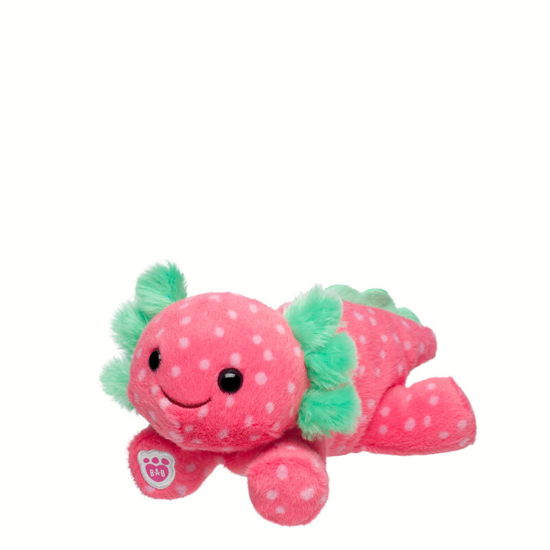 Build-A-Bear Mini Beans Strawberry Axolotl Stuffed Animal plush by Build-A-Bear