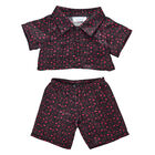 Black Heart Satin Pyjamas