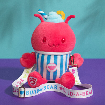 Fruit Punch Lobster Slushie Plushie with Carrying Strap