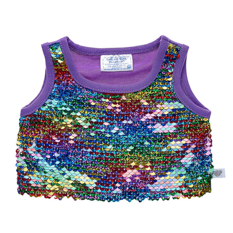 Reversible Rainbow Sequin Tank Top