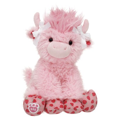 Strawberry Highland Cow Soft Toy Gift Set
