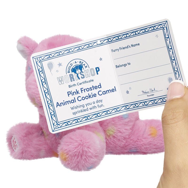 Build-A-Bear Mini Beans Pink Frosted Animal Cookie Camel Stuffed Animal plush by Build-A-Bear