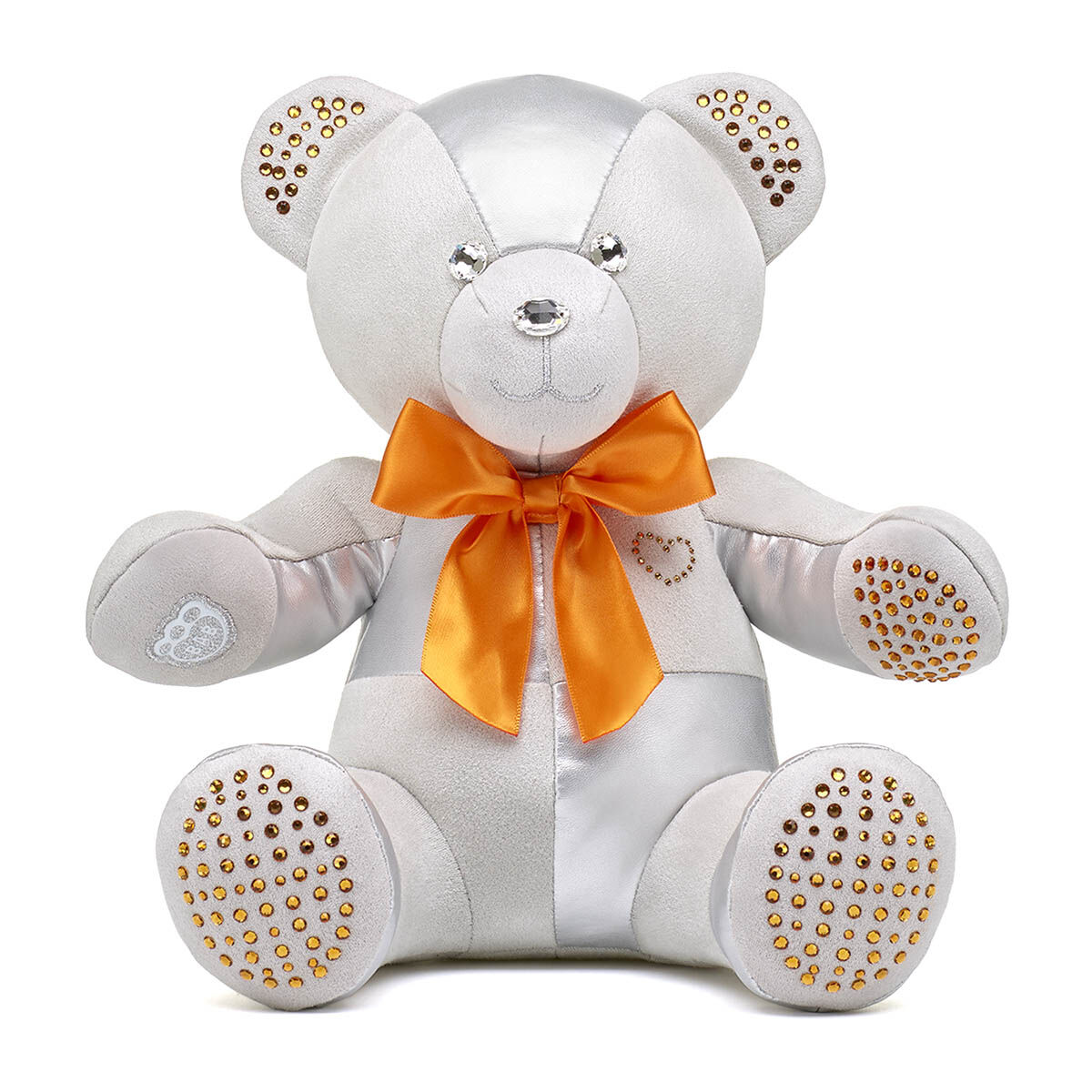 Build A Bear Birthstone Bear Featuring Swarovski Topaz crystals