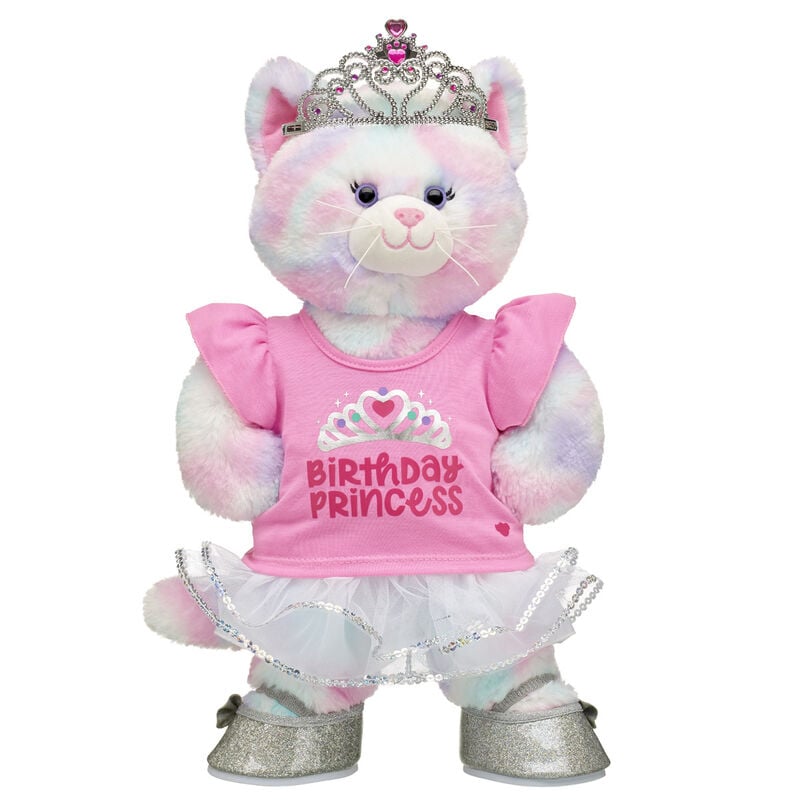 Pastel Swirl Kitty Birthday Stuffed Animal Gift Set - Build-A-Bear Workshop®