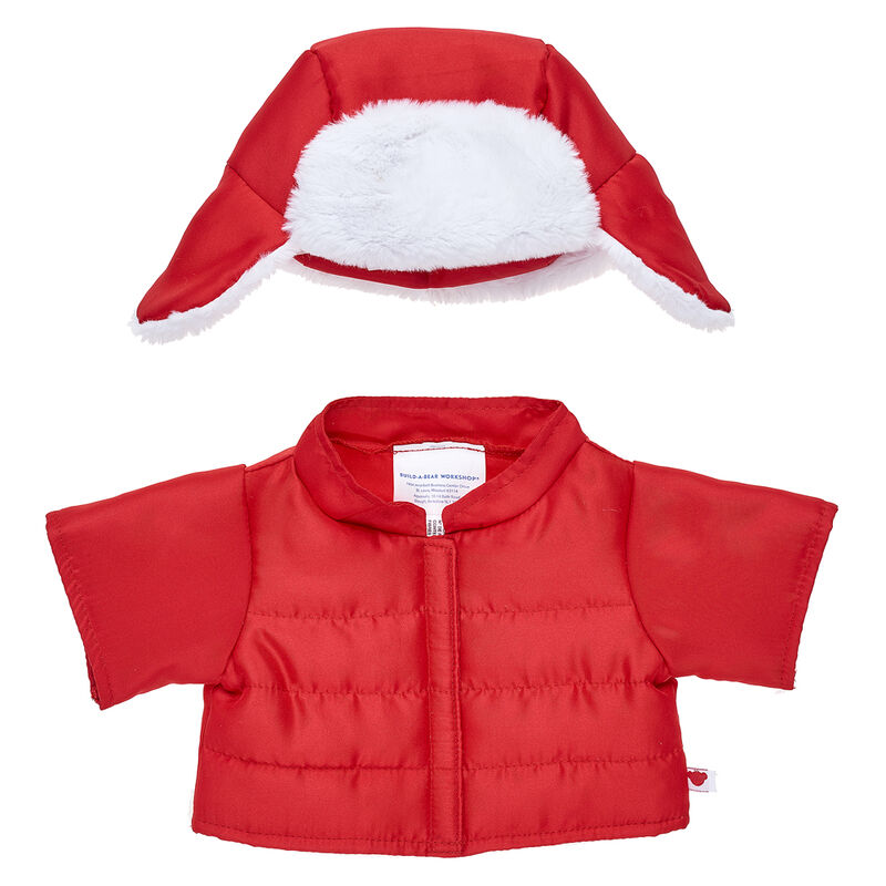 Online Exclusive Red Winter Coat & Hat 2 pc.