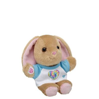 Build-A-Bear Mini Beans&reg; Pawlette&trade; Plush with Tie-Dye Heart T-Shirt
