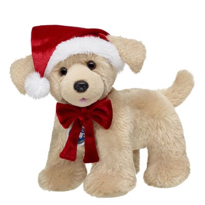 Promise Pets™ Golden Retriever Soft Toy Santa Gift Set