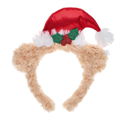 Children's Santa Hat Bear Headband