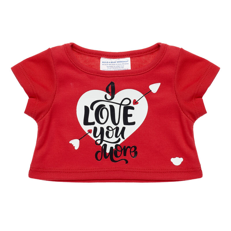 "I Love You More" T-Shirt for Stuffed Animals - Build-A-Bear Workshop&reg;