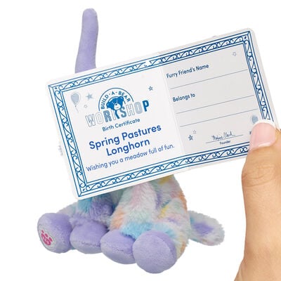 Build-A-Bear Mini Beans&reg; Spring Pastures Highland Cow Soft Toy