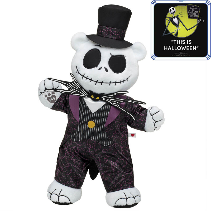 Disney Tim Burton's The Nightmare Before Christmas Curious Jack Skellington Plush Gift Set with Sound - Build-A-Bear Workshop&reg;