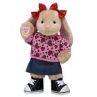 Pawlette Bunny Plush Leopard Hearts Gift Set plush by Build-A-Bear