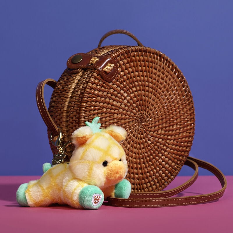 Pineapple Pig Bag Charm plush by Build-A-Bear