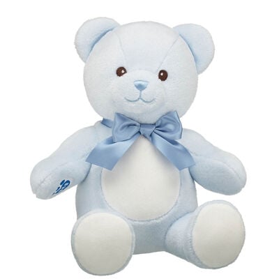 Baby Blue Teddy Bear with Gifting Bow