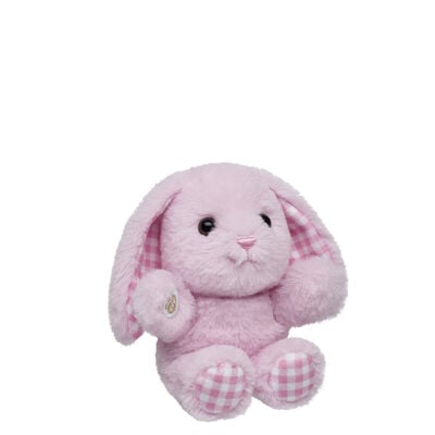 Build-A-Bear Mini Beans&reg; Pink Gingham Pawlette&trade; Bunny Plush - Limited Edition!