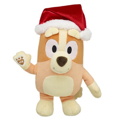 Bingo Plush Puppy Santa Gift Set