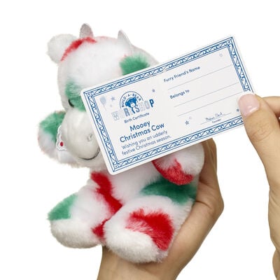 Build-A-Bear Mini Beans&reg; Mooey Christmas Cow Soft Toy