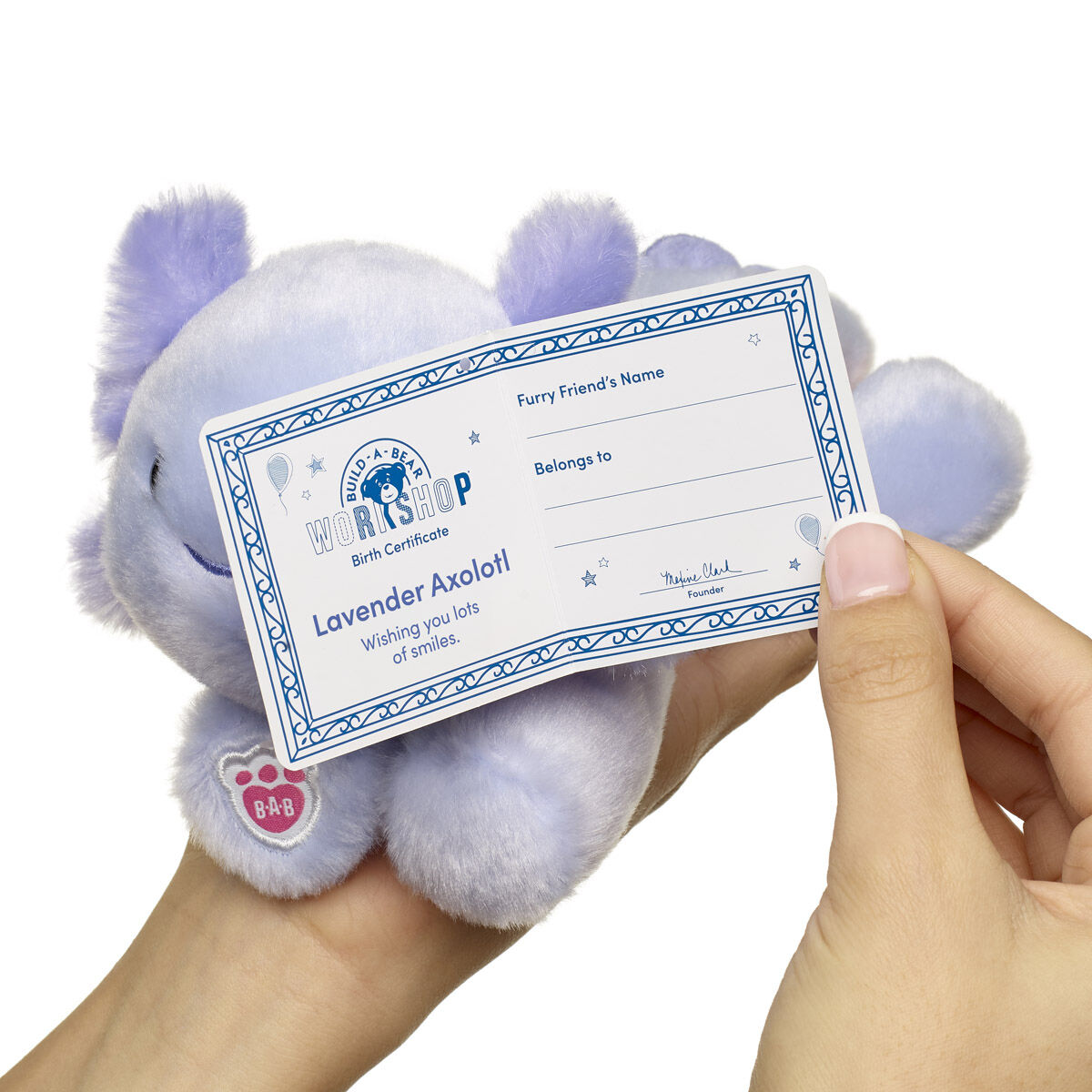 新品未開封 F9519Y BEAR mini ラベンダー F9519Y Mini Beans Lavender Axolotl Soft Toy