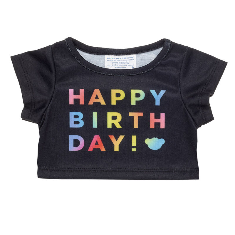 Plush Rainbow Happy Birthday Tee - Build-A-Bear Workshop&reg;