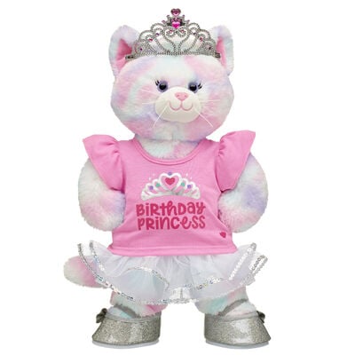 Pastel Swirl Kitty Soft Toy Birthday Gift Set