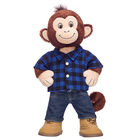 Smiley Monkey Plaid Gift Set
