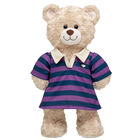 Navy and Purple Stripe Polo Dress for Stuffed Animals - Build-A-Bear Workshop&reg;