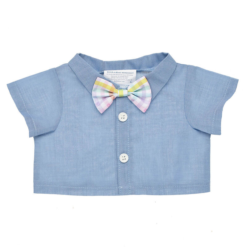 Chambray Shirt With Bow Tie for Stuffed Animals - Build-A-Bear Workshop®