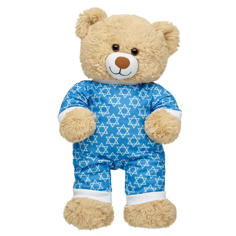 Online Exclusive Cuddly Brown Teddy Bear Hanukkah Sleeper Gift Set