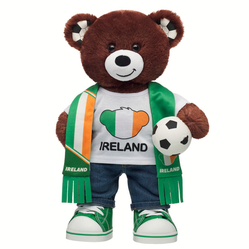 Let's Goal Bear Ireland Gift Set plush soft toy by Build-A-Bear